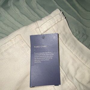 Women’s Universal Thread White Corduroy Barrel Leg Pants Size 10R